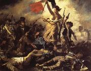 Eugene Delacroix The 28ste July De Freedom that the people leads Spain oil painting artist